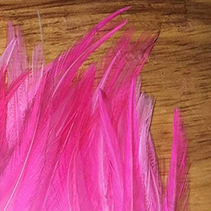 Creative Angler Saddle Hackle for Fly Tying/Tying Flies (Hot Pink) - Image 3
